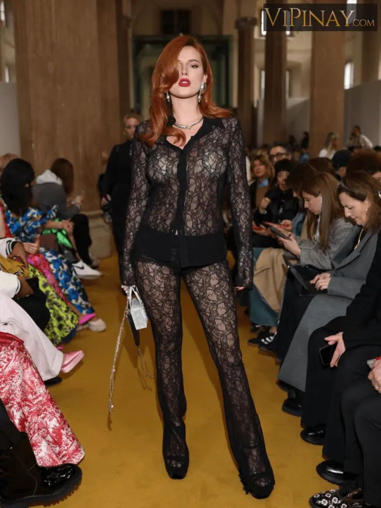 Bella Thorne Braless Sheer See Through Top Set Leaked 5